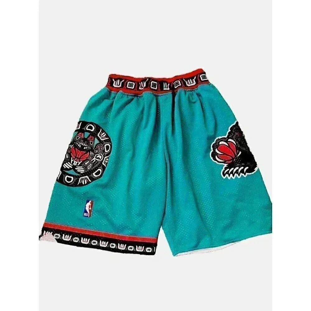 JUST DON MITCHELL AND NESS Vintage Vancouver Grizzlies Shorts Size Large